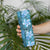 Cyan Hawaii Plumeria With Tropical Flowers Motifs Skinny Tumbler