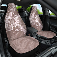 Polynesia Hammerhead Shark Tattoo With Plumeria Lei Car Seat Cover