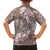 Polynesia Hammerhead Shark Tattoo With Plumeria Lei Family Matching Off Shoulder Short Dress and Hawaiian Shirt