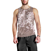 Polynesia Hammerhead Shark Tattoo With Plumeria Lei Men Tank Top