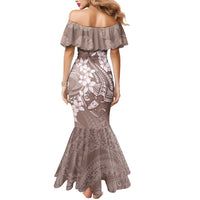 Polynesia Hammerhead Shark Tattoo With Plumeria Lei Mermaid Dress