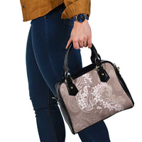 Polynesia Hammerhead Shark Tattoo With Plumeria Lei Shoulder Handbag LT14 - Polynesian Pride