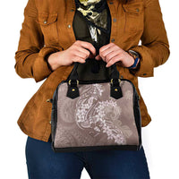 Polynesia Hammerhead Shark Tattoo With Plumeria Lei Shoulder Handbag LT14 - Polynesian Pride