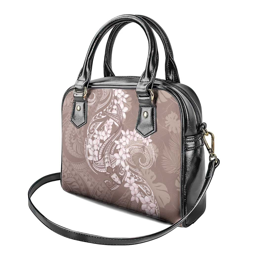Polynesia Hammerhead Shark Tattoo With Plumeria Lei Shoulder Handbag LT14 - Polynesian Pride