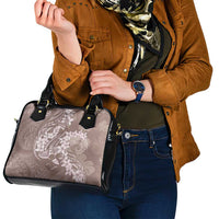 Polynesia Hammerhead Shark Tattoo With Plumeria Lei Shoulder Handbag LT14 - Polynesian Pride