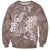 Polynesia Hammerhead Shark Tattoo With Plumeria Lei Sweatshirt