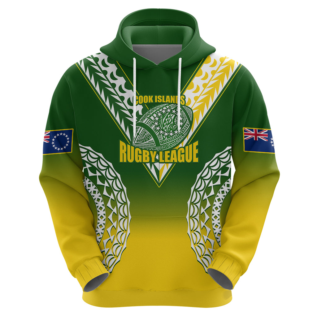 Custom Cook Islands Rugby Hoodie Pacific Go The Kukis Gradient Style LT14 - Polynesian Pride