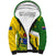 Personalised Cook Islands Rugby Sherpa Hoodie Pacific Go The Kukis Sporty Style LT14 Unisex Green - Polynesian Pride