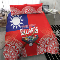 Personalised Taiwan Billiards Bedding Set Eight-ball Pool Polynesia Tattoo - Polynesian Pride