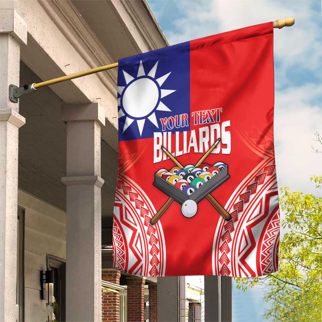Personalised Taiwan Billiards Garden Flag Eight-ball Pool Polynesia Tattoo - Polynesian Pride