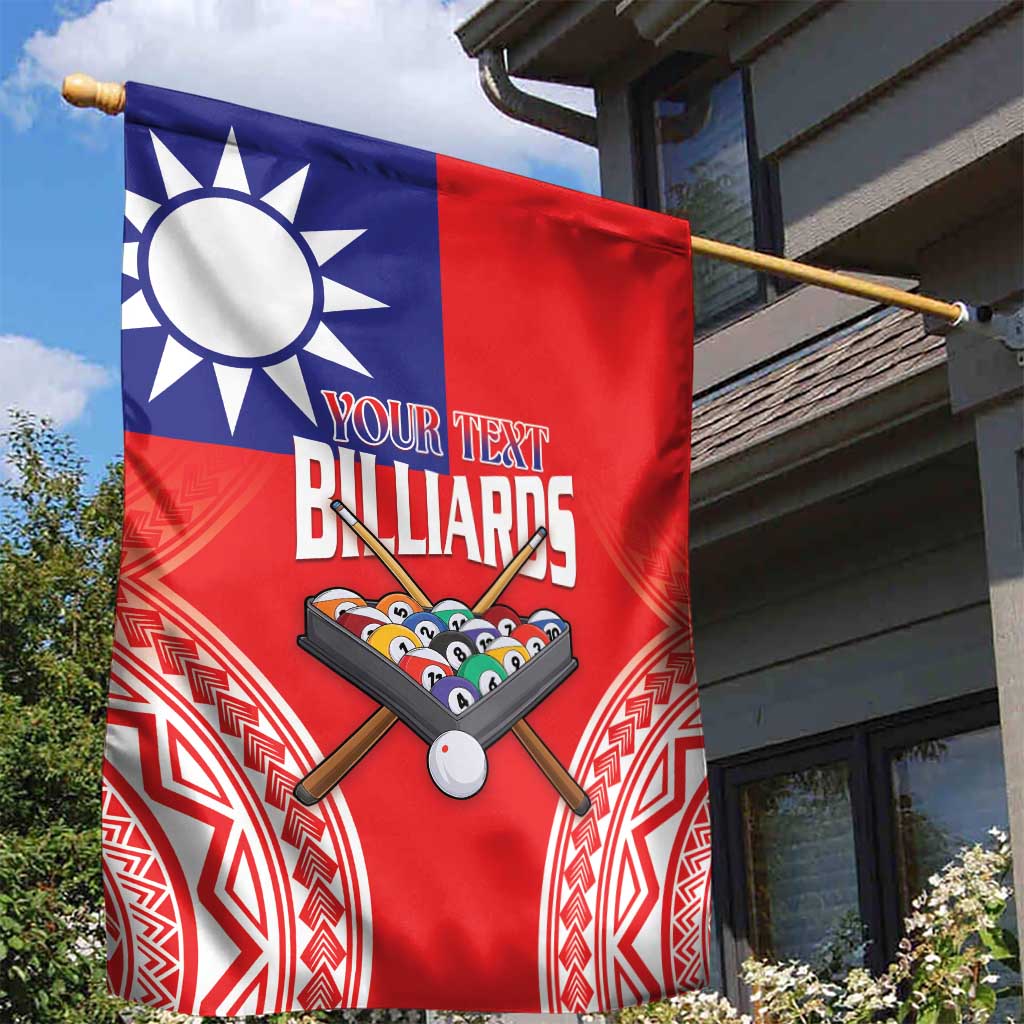 Personalised Taiwan Billiards Garden Flag Eight-ball Pool Polynesia Tattoo - Polynesian Pride