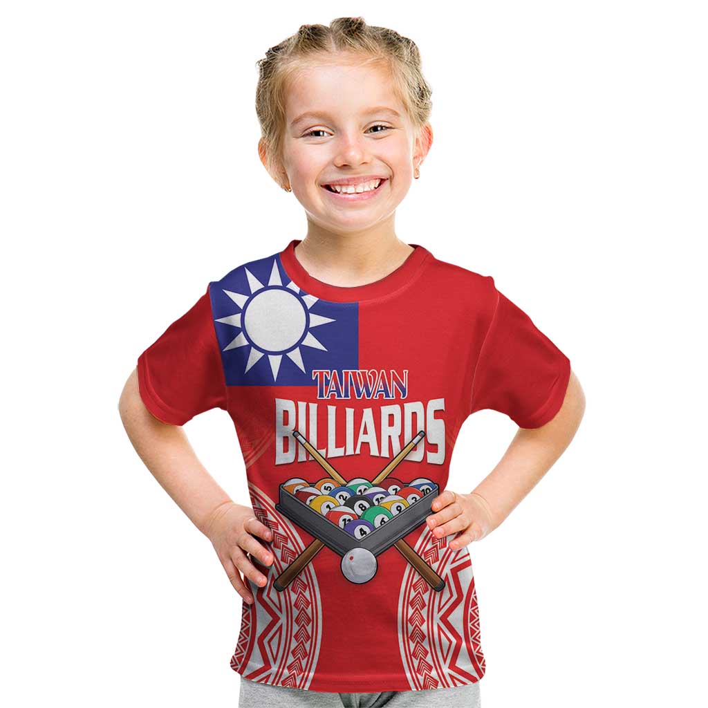 Personalised Taiwan Billiards Kid T Shirt Eight-ball Pool Polynesia Tattoo - Polynesian Pride