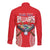 Personalised Taiwan Billiards Long Sleeve Button Shirt Eight-ball Pool Polynesia Tattoo - Polynesian Pride