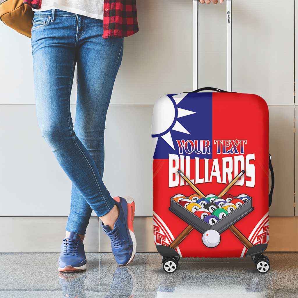 Personalised Taiwan Billiards Luggage Cover Eight-ball Pool Polynesia Tattoo - Polynesian Pride