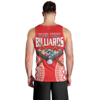 Personalised Taiwan Billiards Men Tank Top Eight-ball Pool Polynesia Tattoo - Polynesian Pride