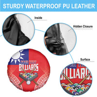 Personalised Taiwan Billiards Spare Tire Cover Eight-ball Pool Polynesia Tattoo - Polynesian Pride