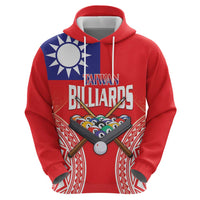 Personalised Taiwan Billiards Zip Hoodie Eight-ball Pool Polynesia Tattoo - Polynesian Pride
