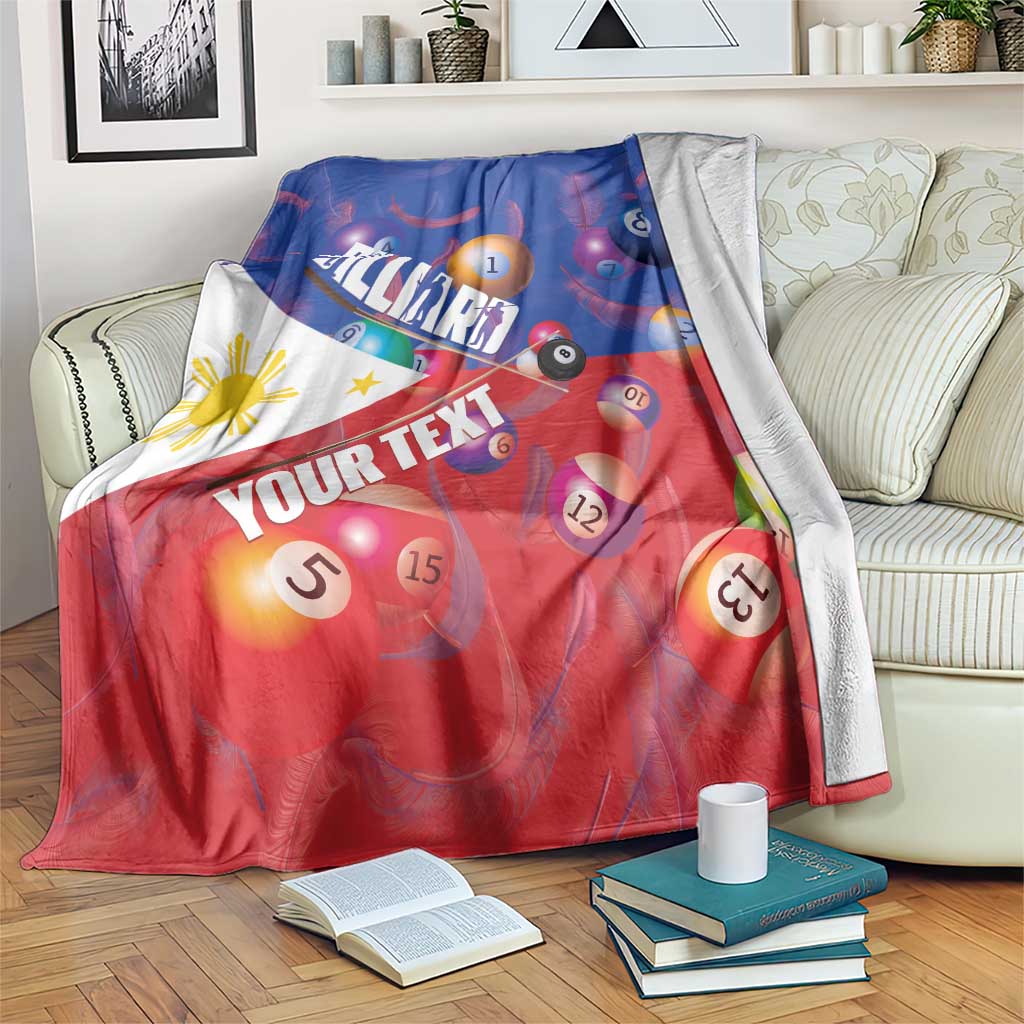 Personalised Philippines Billiards Blanket Cue With Balls Flag Style LT14 Red - Polynesian Pride