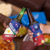 Personalised Philippines Billiards 4 in 1 Can Cooler Tumbler Cue With Balls Flag Style - Polynesian Pride