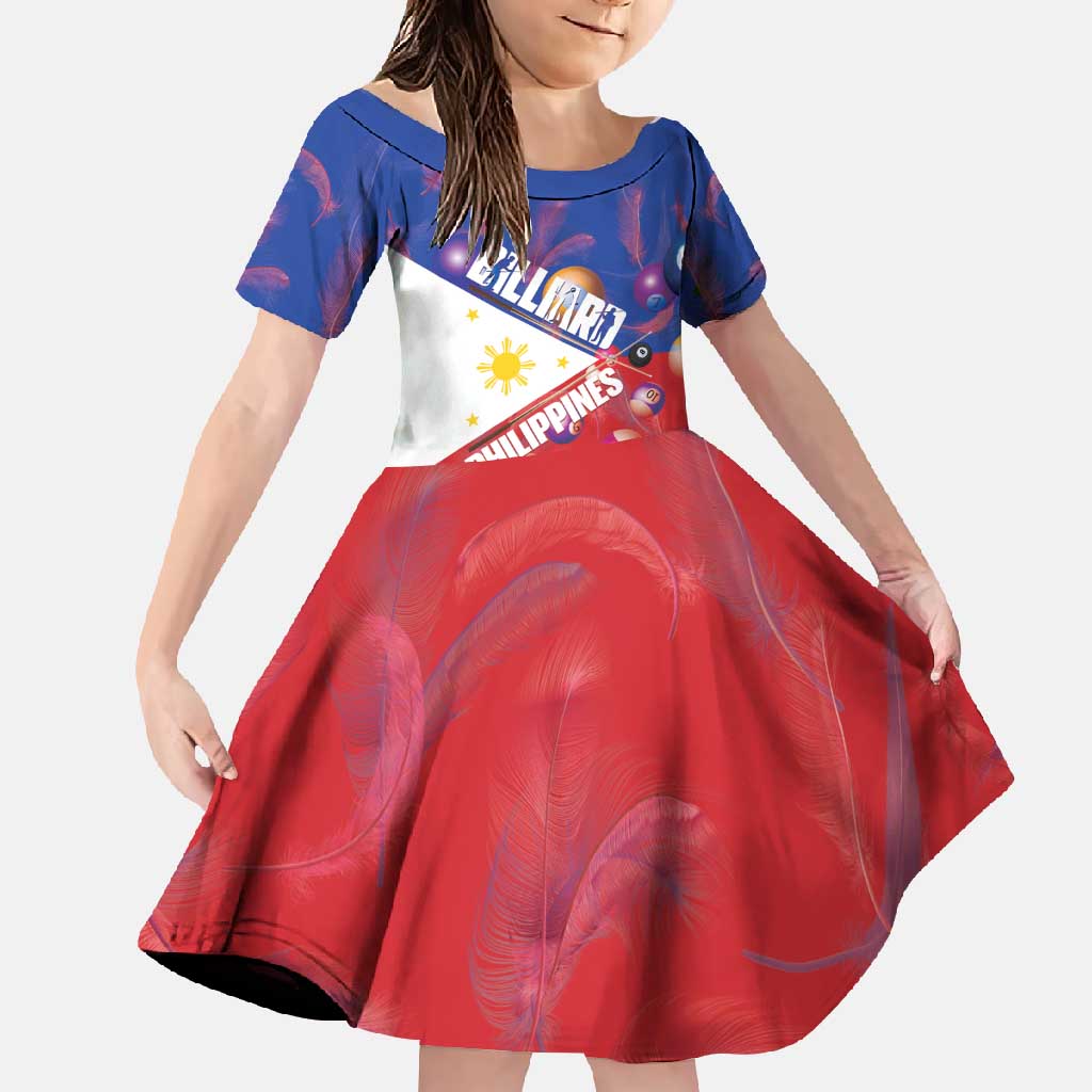 Personalised Philippines Billiards Family Matching Mermaid Dress and Hawaiian Shirt Cue With Balls Flag Style - Polynesian Pride