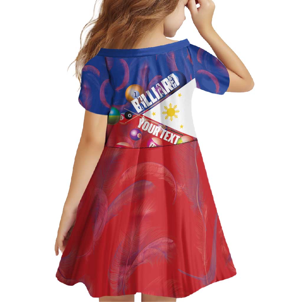 Personalised Philippines Billiards Family Matching Short Sleeve Bodycon Dress and Hawaiian Shirt Cue With Balls Flag Style - Polynesian Pride