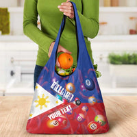 Personalised Philippines Billiards Grocery Bag Cue With Balls Flag Style - Polynesian Pride