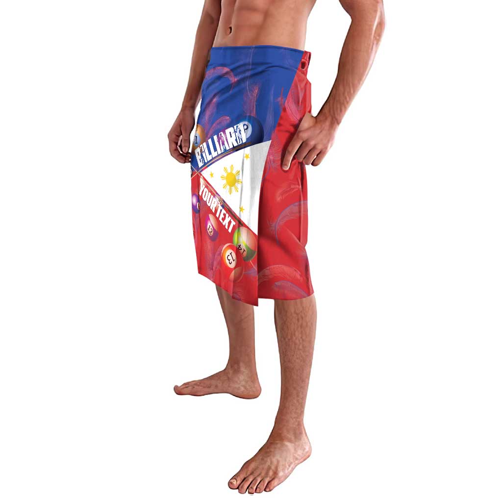 Personalised Philippines Billiards Lavalava Cue With Balls Flag Style - Polynesian Pride