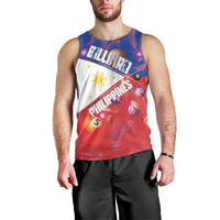 Personalised Philippines Billiards Men Tank Top Cue With Balls Flag Style - Polynesian Pride