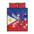 Personalised Philippines Billiards Quilt Bed Set Cue With Balls Flag Style - Polynesian Pride