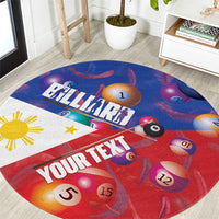 Personalised Philippines Billiards Round Carpet Cue With Balls Flag Style - Polynesian Pride