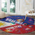 Personalised Philippines Billiards Round Carpet Cue With Balls Flag Style - Polynesian Pride