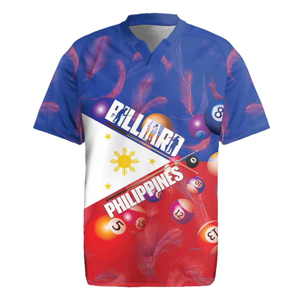 Personalised Philippines Billiards Rugby Jersey Cue With Balls Flag Style - Polynesian Pride