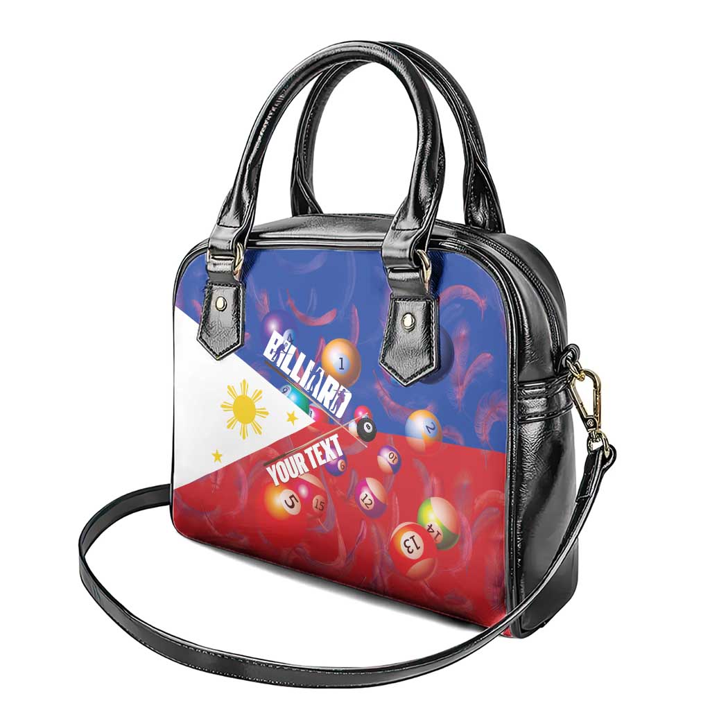 Personalised Philippines Billiards Shoulder Handbag Cue With Balls Flag Style - Polynesian Pride