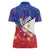 Personalised Philippines Billiards Women Polo Shirt Cue With Balls Flag Style - Polynesian Pride