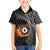 Personalised New Zealand Billiards Kid Hawaiian Shirt Maori Fern On Fire 8 Ball - Polynesian Pride