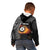 Personalised New Zealand Billiards Kid Hoodie Maori Fern On Fire 8 Ball - Polynesian Pride