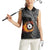 Personalised New Zealand Billiards Women Sleeveless Polo Shirt Maori Fern On Fire 8 Ball - Polynesian Pride