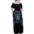 Suicide Awareness Memorial Family Matching Off Shoulder Maxi Dress and Hawaiian Shirt I Wear Purple and Teal For Someone I Miss - Polynesian Pride