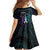 Suicide Awareness Memorial Family Matching Off Shoulder Short Dress and Hawaiian Shirt I Wear Purple and Teal For Someone I Miss - Polynesian Pride