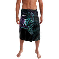 Suicide Awareness Memorial Lavalava I Wear Purple and Teal For Someone I Miss - Polynesian Pride