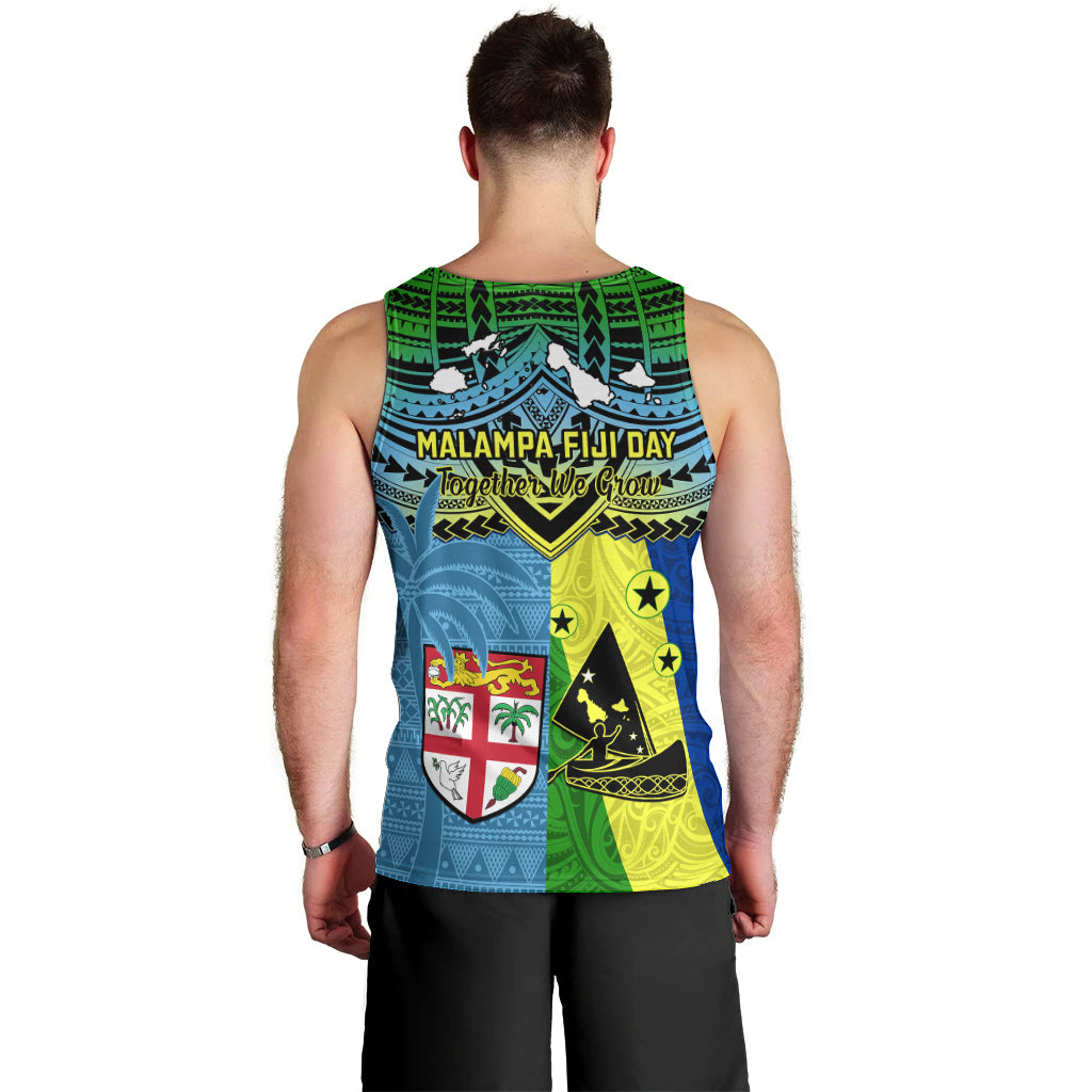Malampa Fiji Day Men Tank Top Together We Grow Proud Polynesian Tapa Artsy LT14 - Polynesian Pride