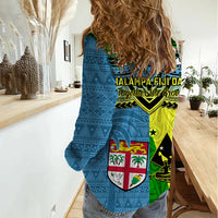 Malampa Fiji Day Women Casual Shirt Together We Grow Proud Polynesian Tapa Artsy LT14 - Polynesian Pride