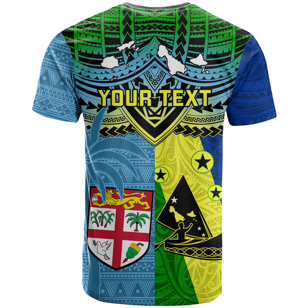 Custom Malampa Fiji Day T Shirt Together We Grow Proud Polynesian Tapa Artsy LT14 - Polynesian Pride