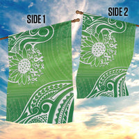 Polynesia Depression Awareness Garden Flag Sunflower Green Ribbons Polynesian Tattoo