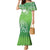 Polynesia Depression Awareness Mermaid Dress Sunflower Green Ribbons Polynesian Tattoo