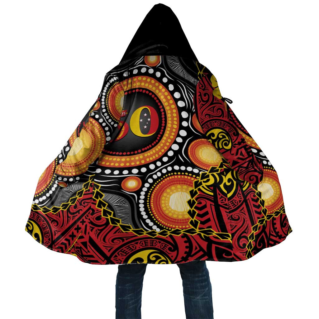 Celebrating 50 Years Papua New Guinea Cloak Aboriginal Mix Papuan Pattern - Polynesian Pride