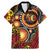 Celebrating 50 Years Papua New Guinea Family Matching Mermaid Dress and Hawaiian Shirt Aboriginal Mix Papuan Pattern - Polynesian Pride