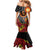 Celebrating 50 Years Papua New Guinea Family Matching Mermaid Dress and Hawaiian Shirt Aboriginal Mix Papuan Pattern - Polynesian Pride