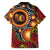 Celebrating 50 Years Papua New Guinea Family Matching Summer Maxi Dress and Hawaiian Shirt Aboriginal Mix Papuan Pattern - Polynesian Pride