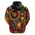 Celebrating 50 Years Papua New Guinea Hoodie Aboriginal Mix Papuan Pattern - Polynesian Pride
